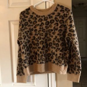 Leopard print sweater
